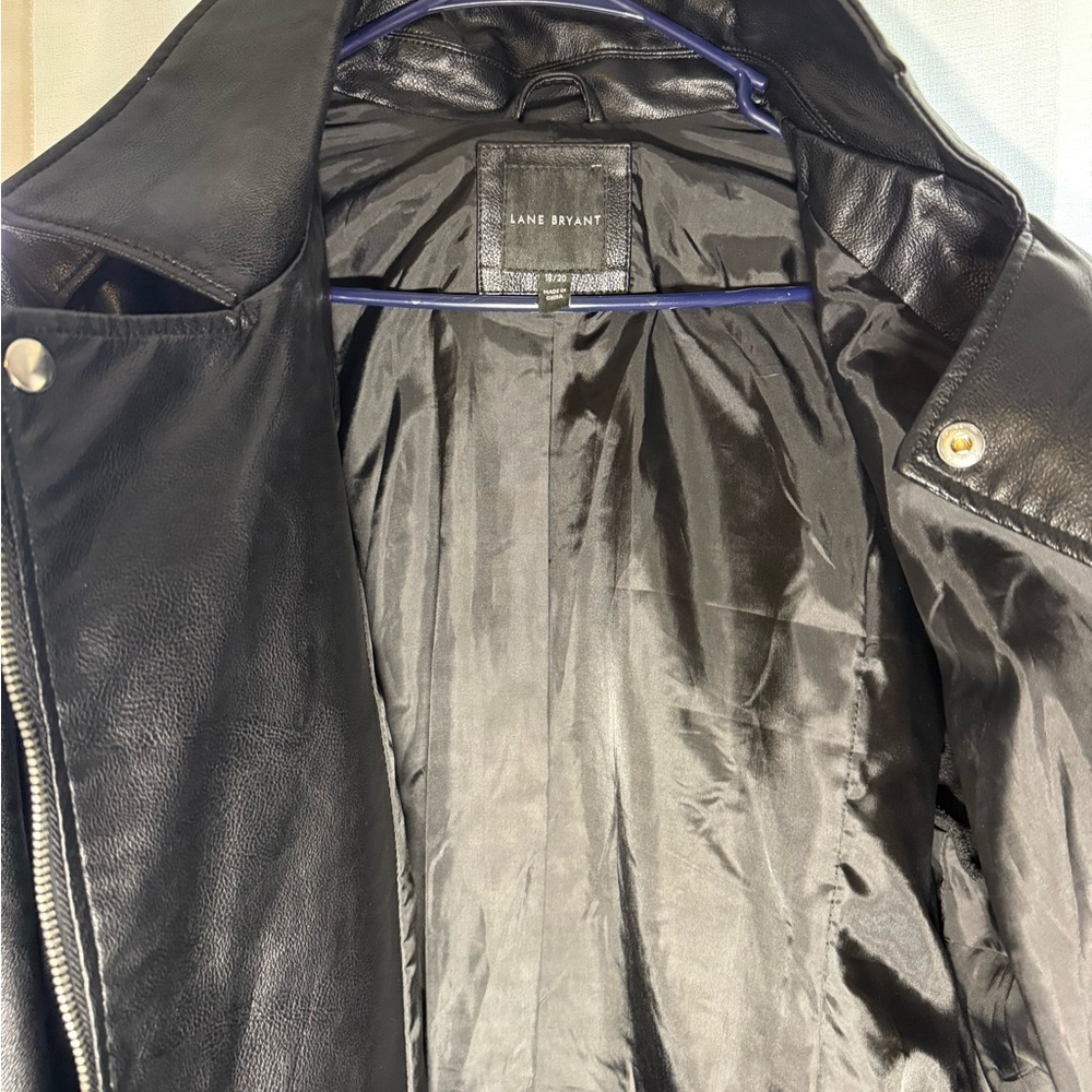 Lane Bryant Black Leather Jacket - Picture 6 of 6